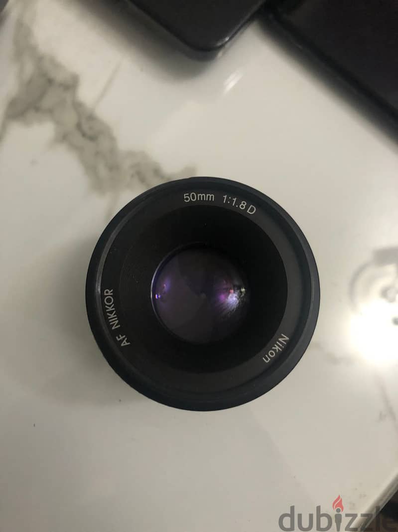 Camra Lens Nikon 50 MM - 1.8 - عدسة نيكون 50 ميل فتح عدسة 1.8 3