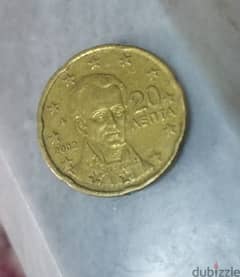 20 يورو سنت يوناني 2002