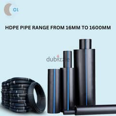 HDPE polyethelene pipe and fittings and electrofusion fittings