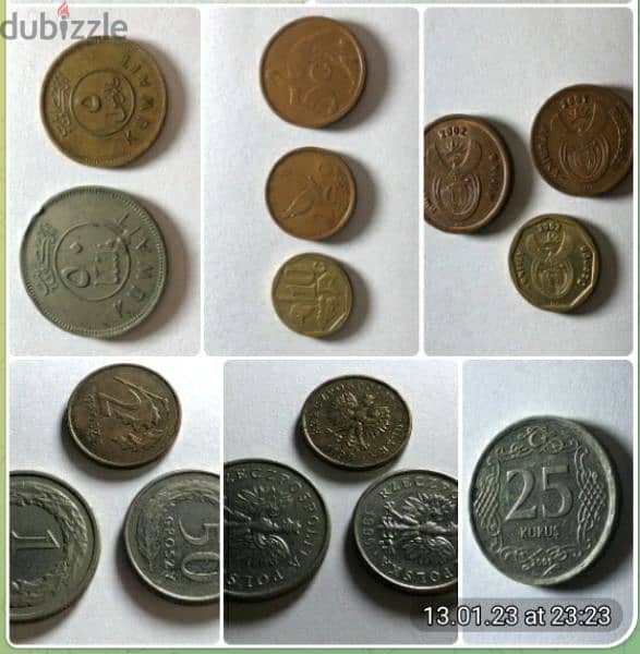 يوجد العديد من العملات الاجنبيه و العربيه القديم منها و الحديث 2