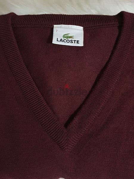 New Original Lacoste pullover size 7 1
