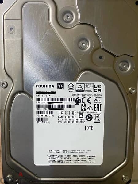 Hard disk sata 10tb 0