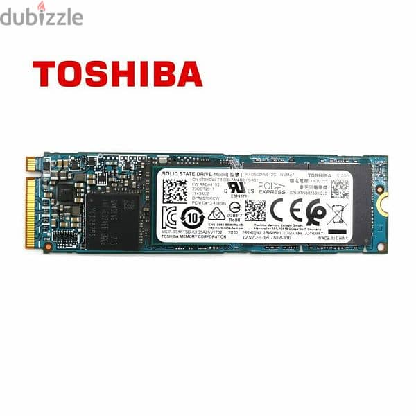 512GB XG5 Toshiba KXG50ZNV512G SSD M. 2 2280 Solid  Drive NVMe . . . ‏ 0