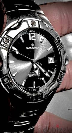 Swiss candino watch titanium and Sapphire glass