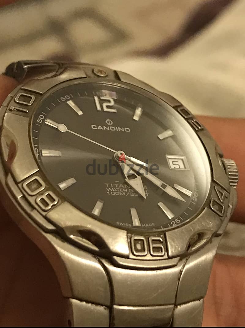 Swiss candino watch titanium and Sapphire glass 2