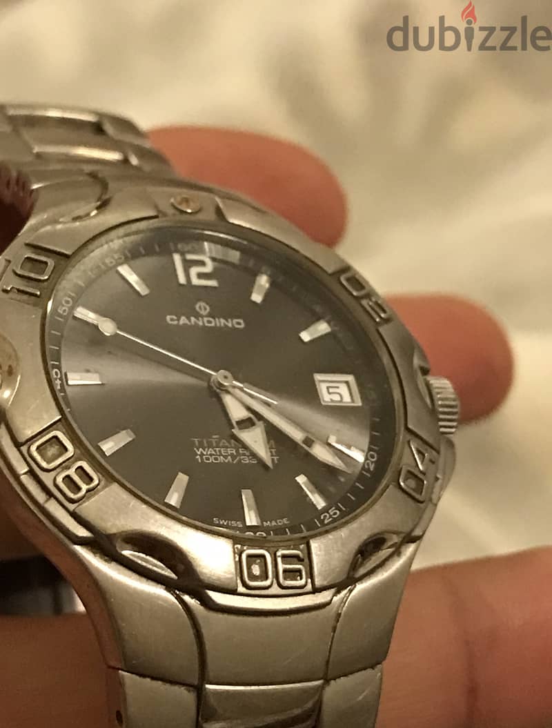 Swiss candino watch titanium and Sapphire glass 5