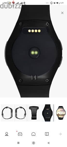 ساعة زكية smart watch kw18 خط وكارت ميموري 5