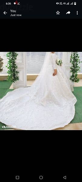 فستان زفاف للبيع او الايجار 1