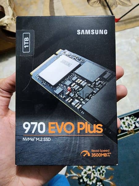 Samsung 970 Evo Plus 1tb Sealed جديد سامسونج m. 2 NVME تيرا 2