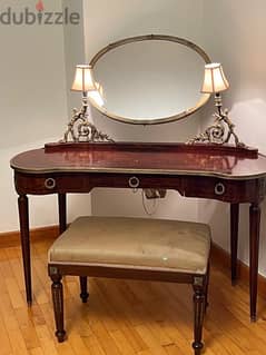 Dressing table and chair