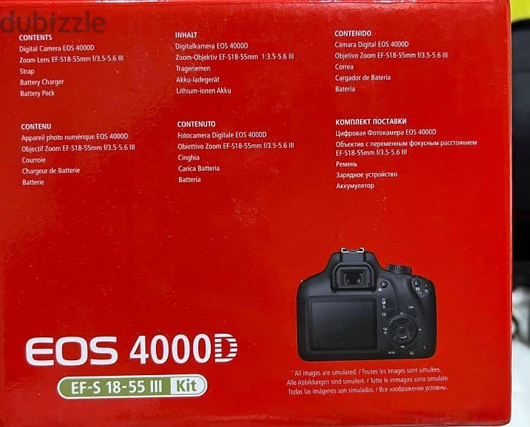 Camera Canon 4000D 3
