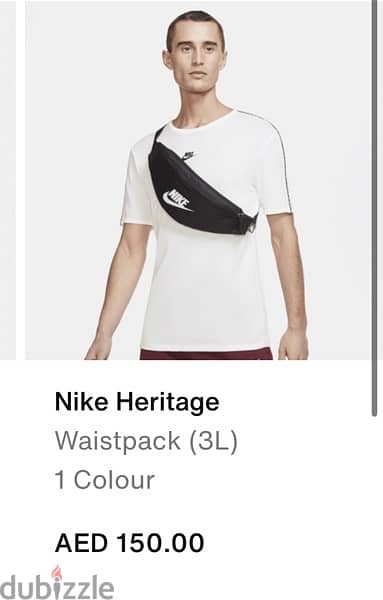 Nike Heritage waist bag original new شنطة كروس نايكي اوريجينال جديدة 0