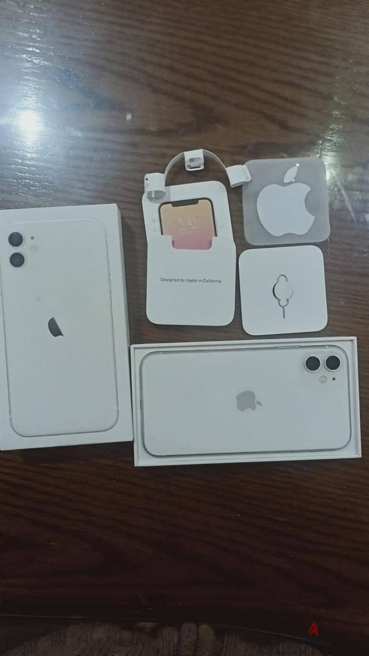 iphone 11 128 g white with box and charger تقسيط 4