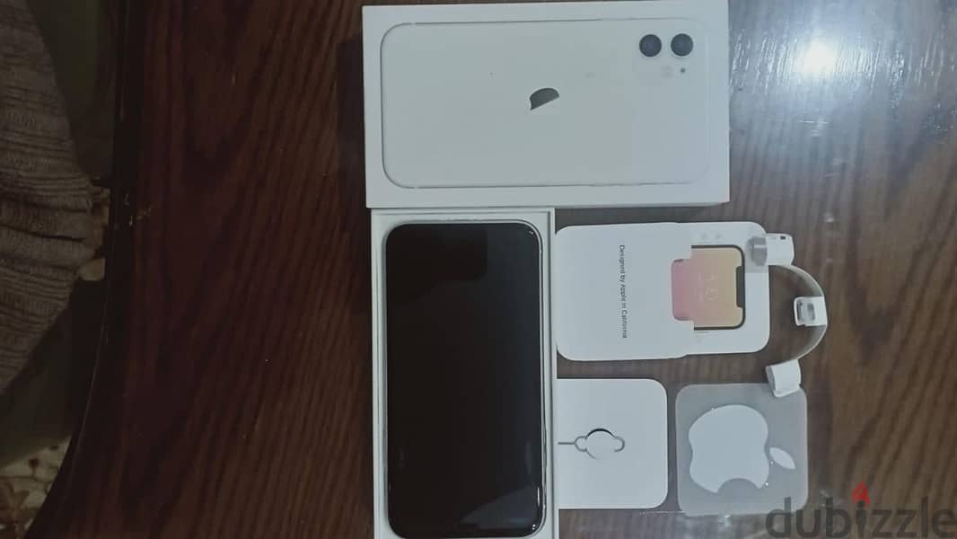iphone 11 128 g white with box and charger تقسيط 5