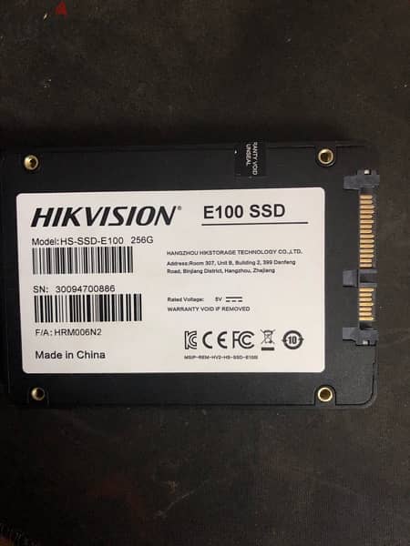 HIKVISION SSD 256GB HEALTH 100% 2