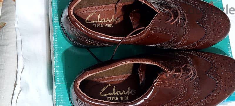 حذاء كلاركس اصلي ،جلد طبيعي وارد الخارج 1