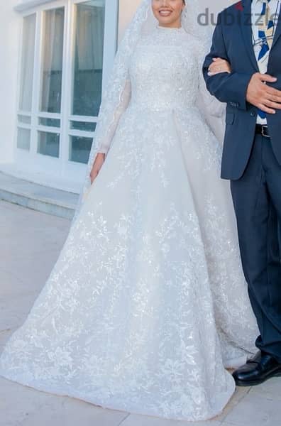 wedding dress & Veil 1
