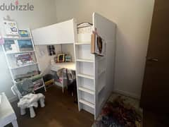 ikea kids bunk bed with desk 0