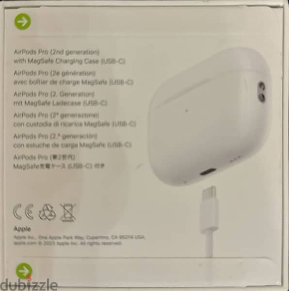 AirPods Pro 2 USB C the (sealed) newest version  ايربودز برو اجدد نسخة 0