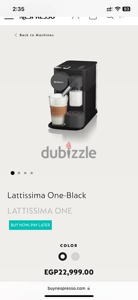 nespresso lattissima one coffee 0