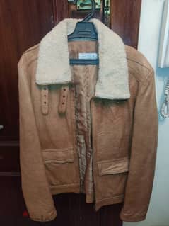 leather jacket made in Italy جاكت جلد طبيعي و فرو المنشأ ايطالي 0