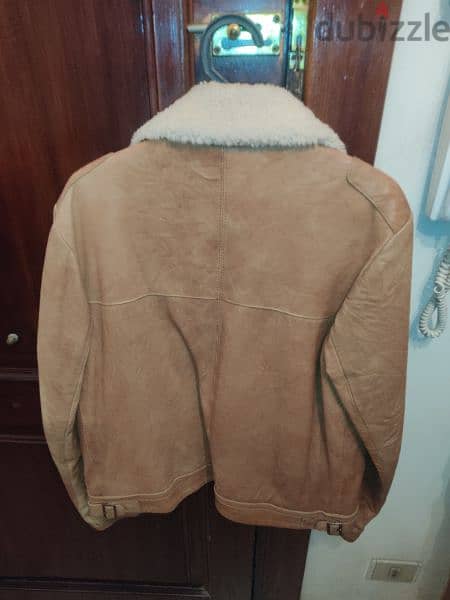 leather jacket made in Italy جاكت جلد طبيعي و فرو المنشأ ايطالي 1
