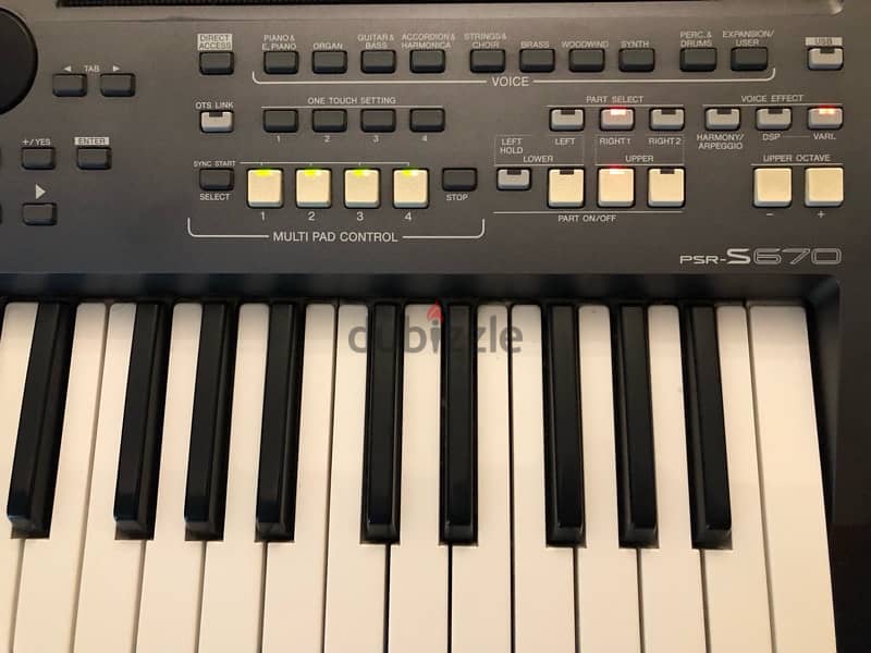 Yamaha Keyboard PSR-S670 اورج ياماها 1
