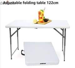 طاولة ( ترابيزة) قابلة للطي مقاس ١٢٢ سم × ٦١ سم جديدة فرز ثاني 0