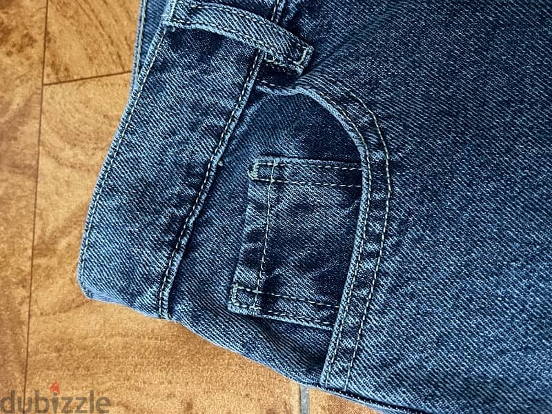 local brand Wahm starry baggy blue jeans - جينز باجي ازرق لوكال براند 4