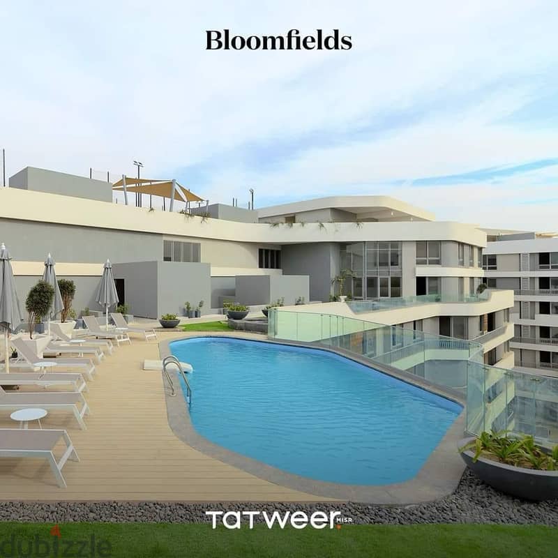 - Bloom fields - Mostakbal city شقه للبيع في كمبوند بلوم فيلدز 110 م غرفتين بالتقسيط علي 7 سنين بدون فوائد 3