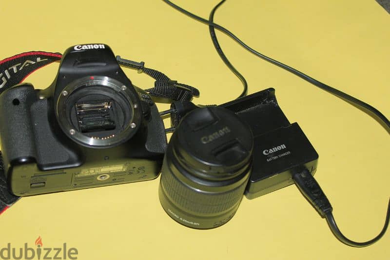 كاميرا كانون دي 600كسر الزيرو حرفياً معاها لينس 18-55 2