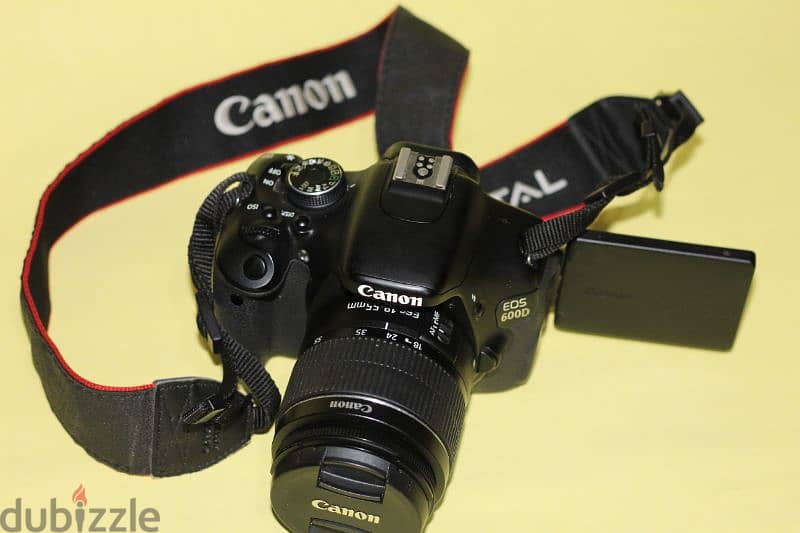 كاميرا كانون دي 600كسر الزيرو حرفياً معاها لينس 18-55 8
