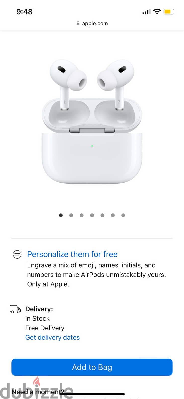 Airpods pro 2nd generation  With mega safe charging case-  sealed box 1