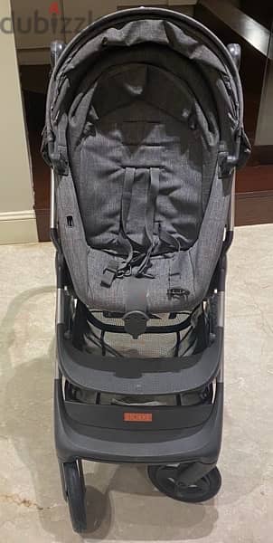 stokke scoot stroller with accessories - used