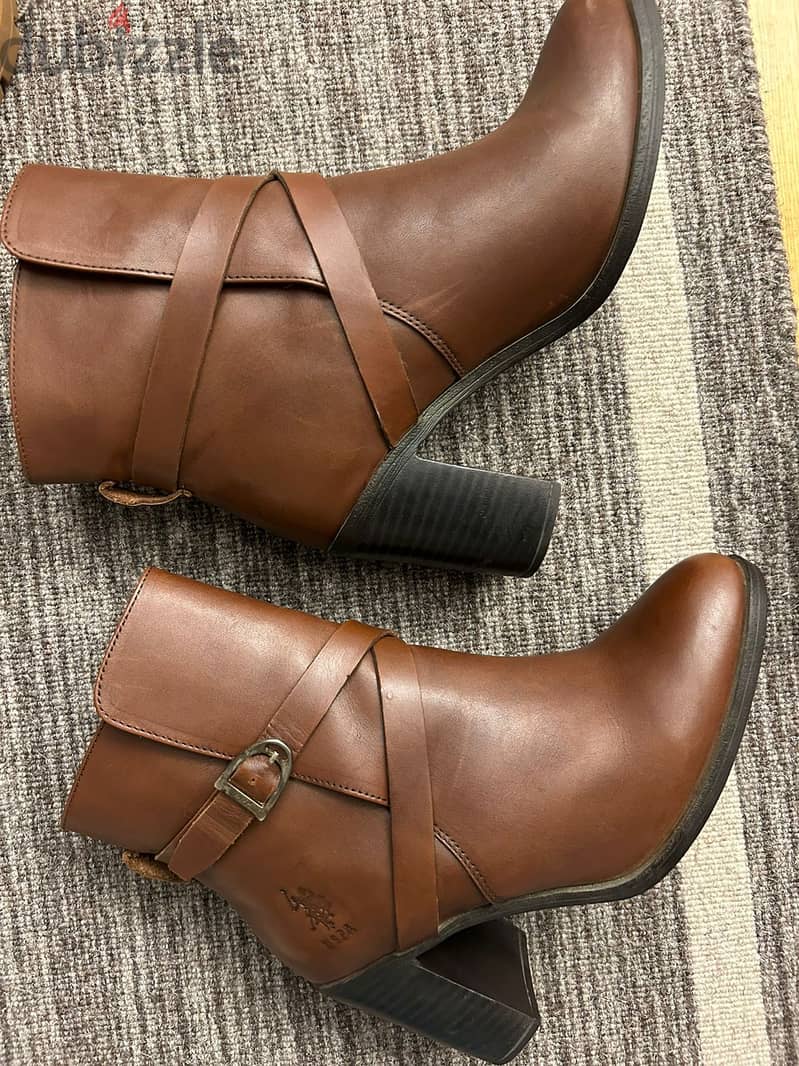 Polo brown half boot - like new , size 39 1