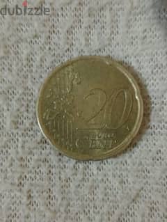 عشرين يورو سنت 1999 للبيع