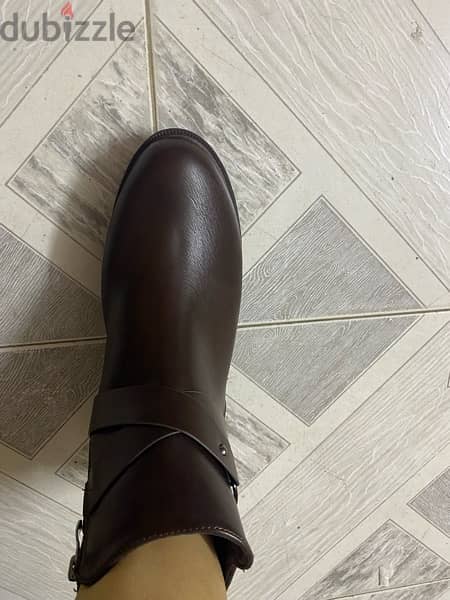 brown half boot size 41 1