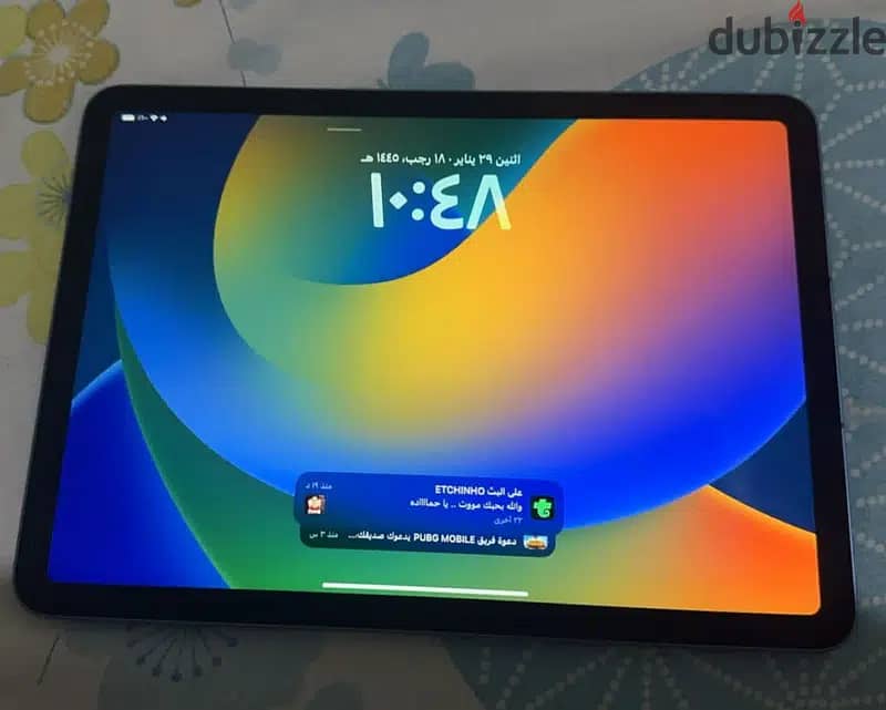 iPad Air 2022 مساحه256 وايفاي وشريحه 2