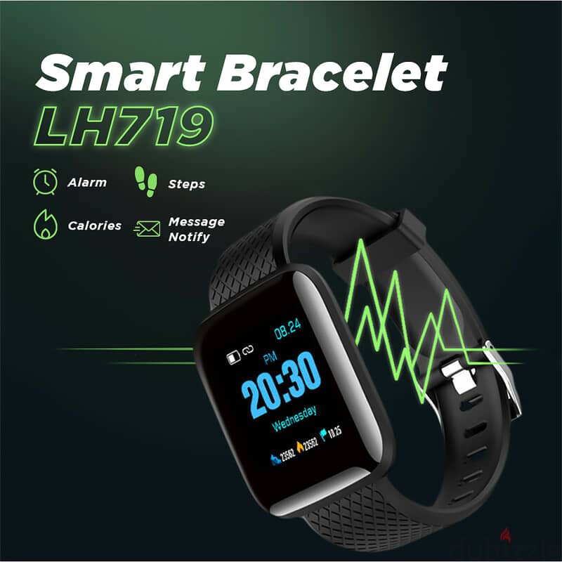 Smart Bracelet LH719 أسود 1