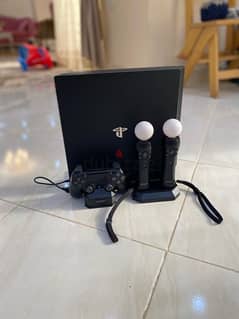 PS4 Pro with 2 controllers
