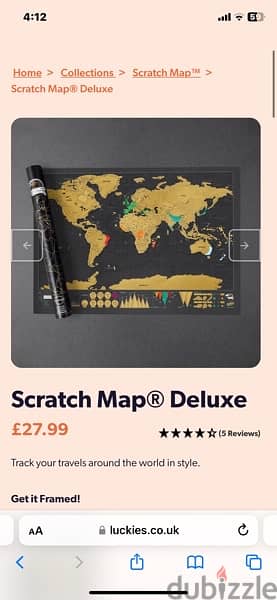 luckies original Scratch Map Deluxe for sale (new) 2