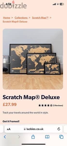 luckies original Scratch Map Deluxe for sale (new) 4