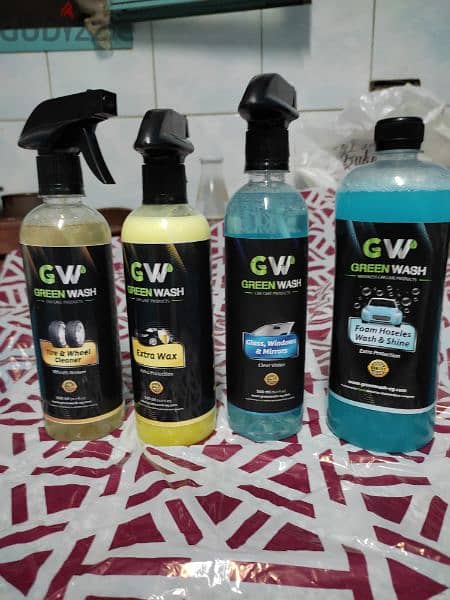 Green Washمنتجات لغسيل السياره بدون ماء 1