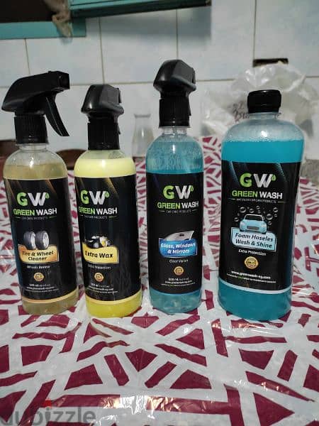Green Washمنتجات لغسيل السياره بدون ماء 8