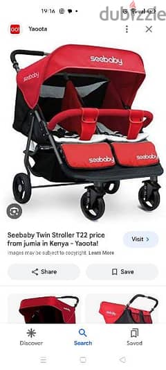 seebaby twin stroller 0