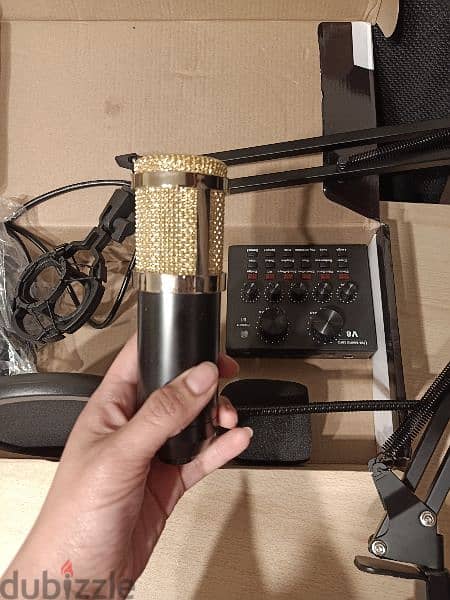 مايك Legendary Vocal Professional Condenser Microphone With Stand 5
