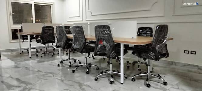 خليات عمل خشب mdf اسباني علي شاسيه معدن ضد الصدأ + وحدة ادراج