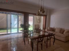 Furnished  apartment  with garden for rent in sarayat elmaadi