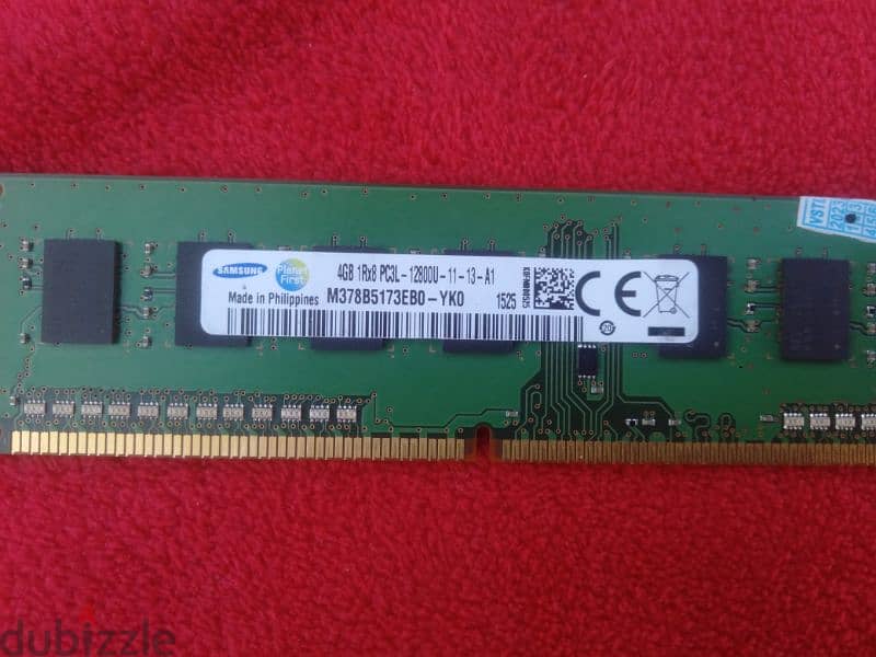 رام 4 جيجا DDR 3 السرعة 1280U 0