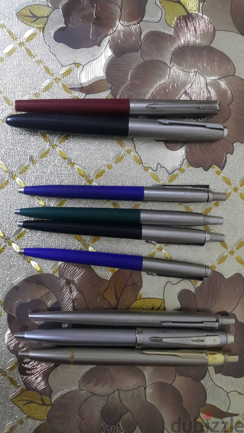 قلم شيفرجاف و6 قلم باركرجاف و2قلم باركر حبر ب2000ج 2